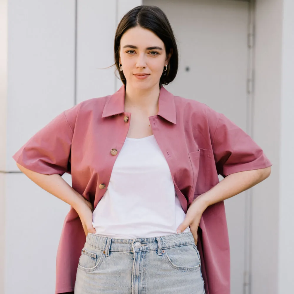 Рубашка с короткими рукавами Friend Function розовая - фото 19