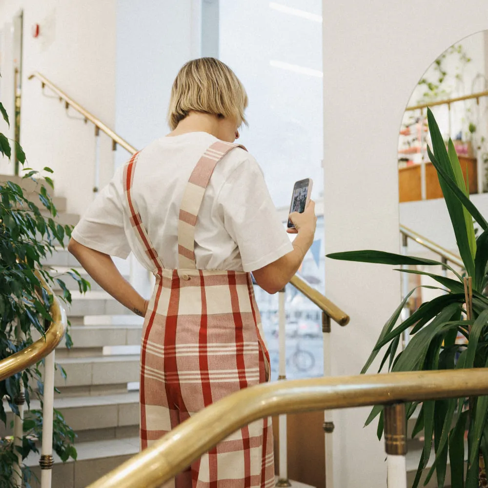 Комбинезон Thinking Mu Picnic Checks Pia - фото 16