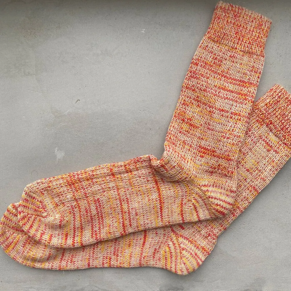 Шерстяные носки Friend Function оранжевые - фото 3