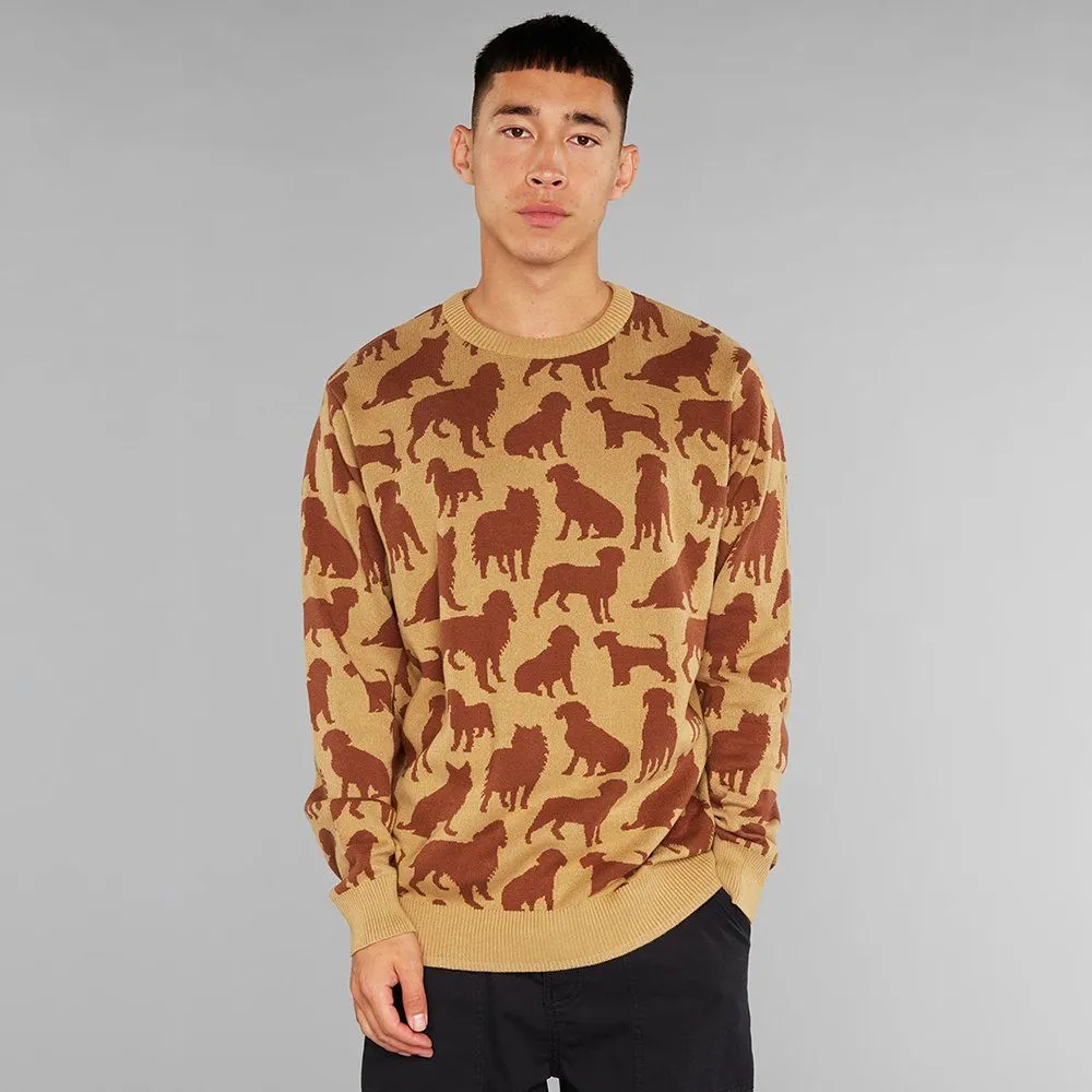 Свитер Dedicated Mora Dog Shapes Beige мужской - фото 1