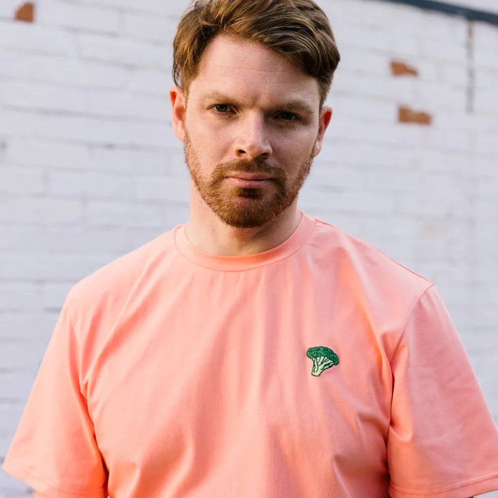 Футболка Friend Function коралловая с брокколи - фото 3