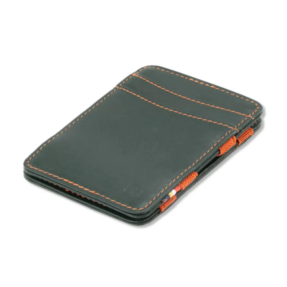 Волшебный кошелек Garzini Magic Wallets зелено-оранжевый - фото 4