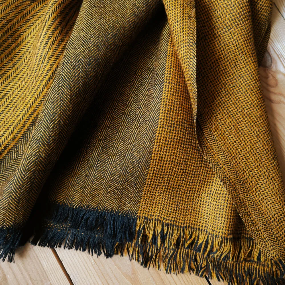 Большой шерстяной шарф Mustered Stripe Folk - фото 3