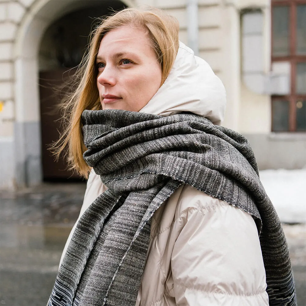 Большой шерстяной шарф Grenlandia Folk - фото 5