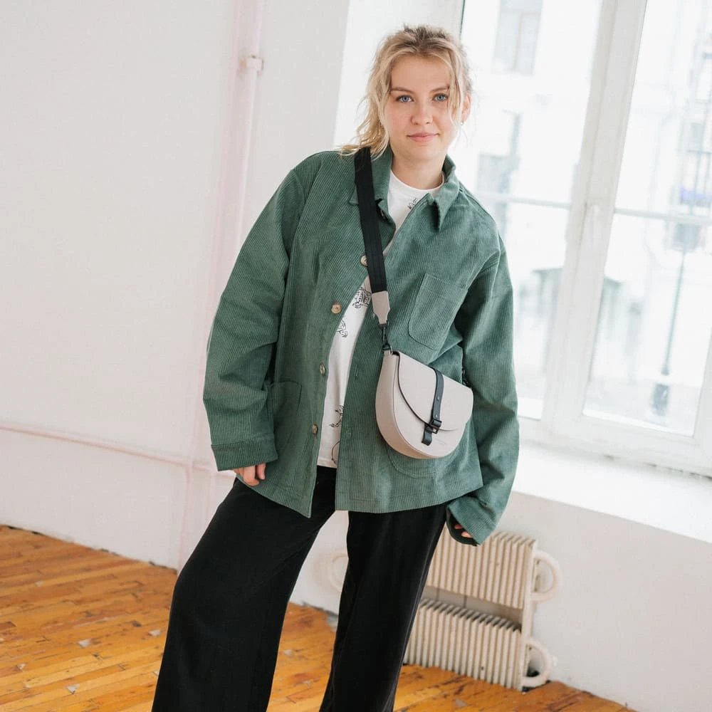 Кроссбоди сумка Gaston Luga Splash Moon Taupe - фото 8