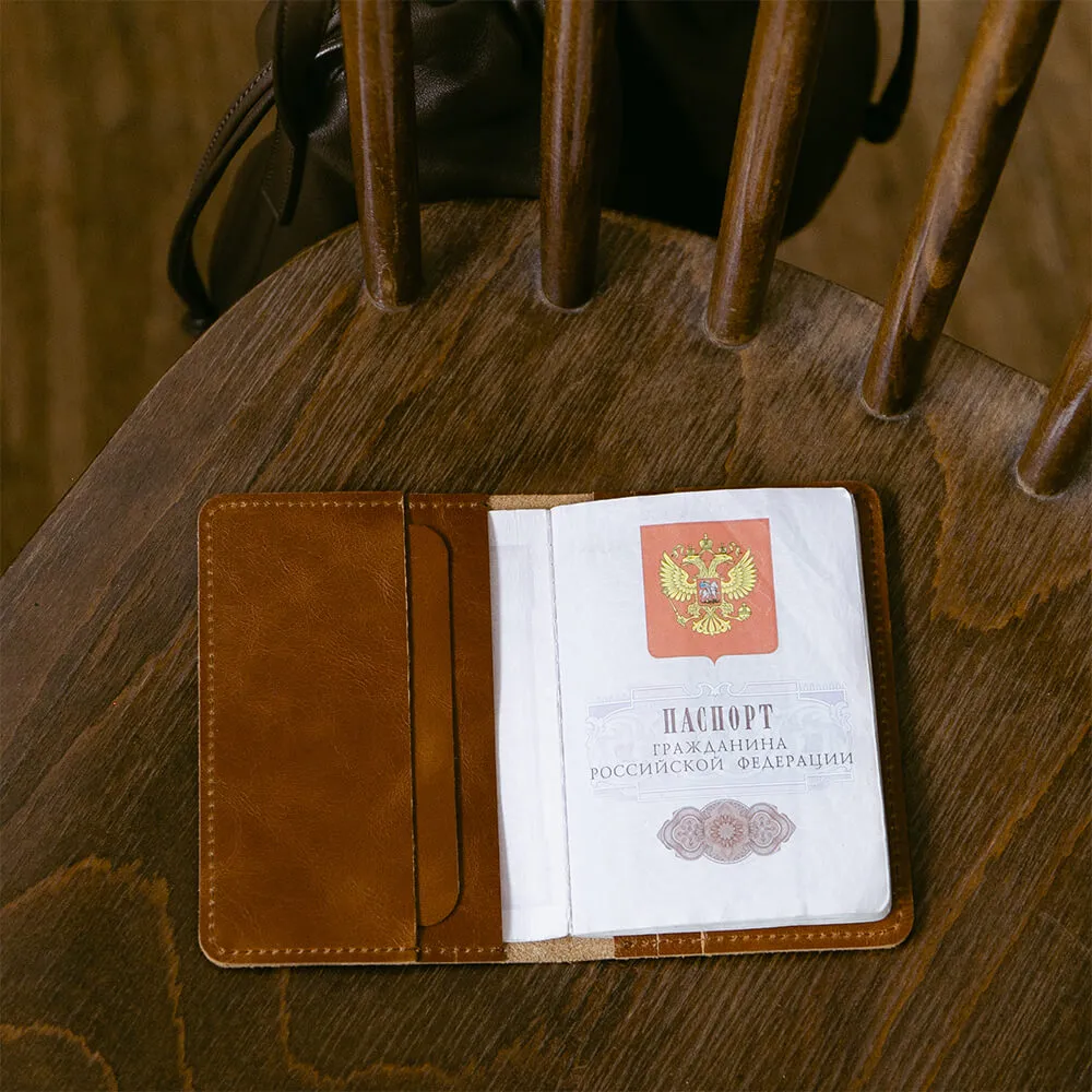 Обложка на паспорт Friend Function коричневая - фото 4