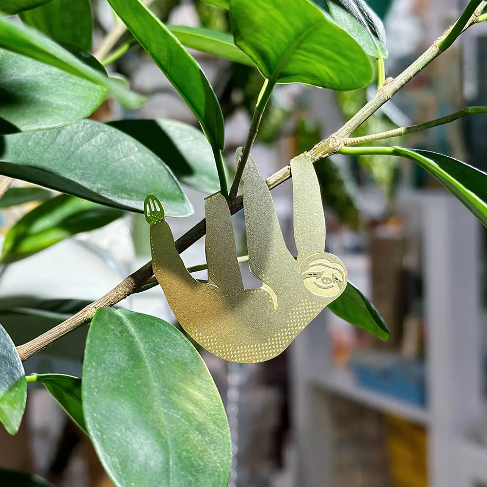 Украшение для растений Another Studio Ленивец латунный - фото 3