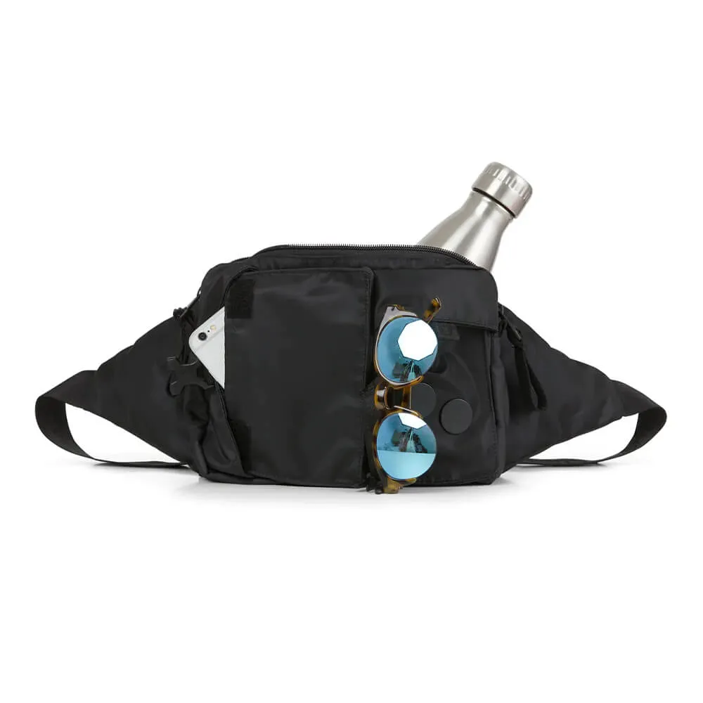 Сумка на пояс Pinqponq Tetrik Polished Black - фото 5