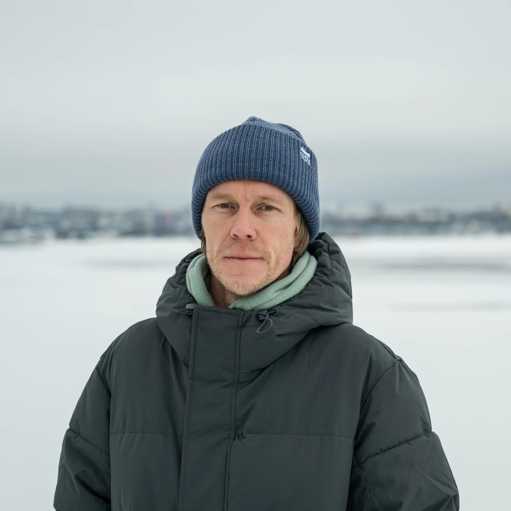 Шапка Kusto Heat грозовое небо с вышивкой - фото 3