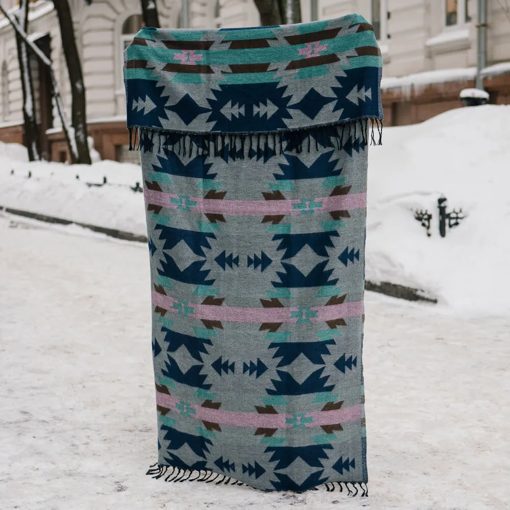 Непальский шарф Бледная Махендра - фото 5