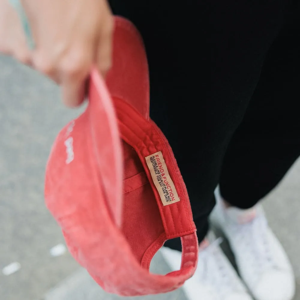 Кепка Friend Function bad hair day красная с серебряной нитью - фото 7