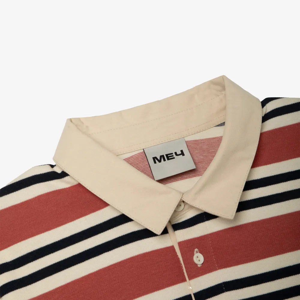 Регбийка МЕЧ RUGBY SHIRT Cream/Coral/Black - фото 10