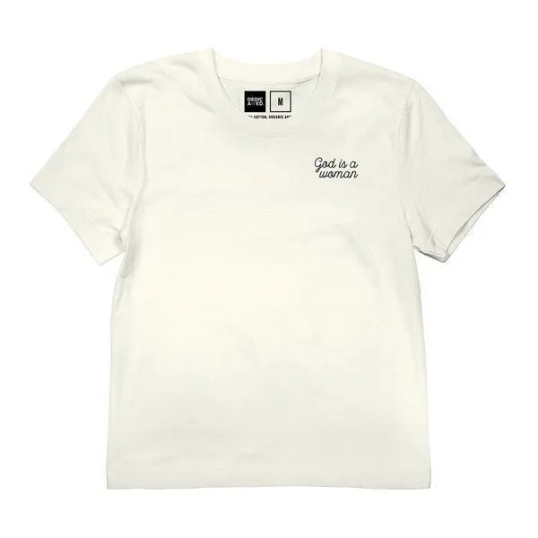 Футболка Dedicated Mysen God is Woman Off-White женская - фото 4