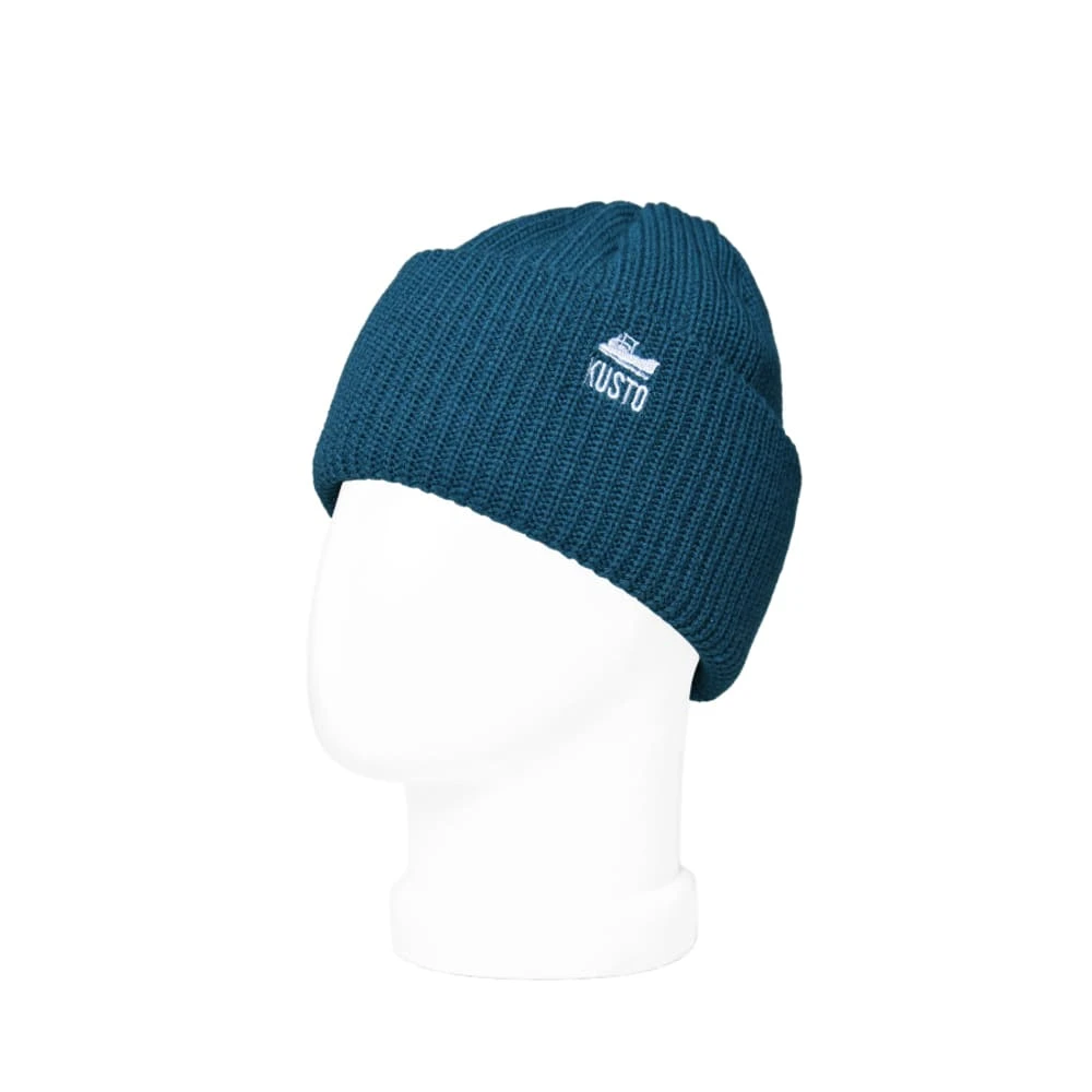 Шапка Kusto Heat Морская Волна с вышивкой - фото 3