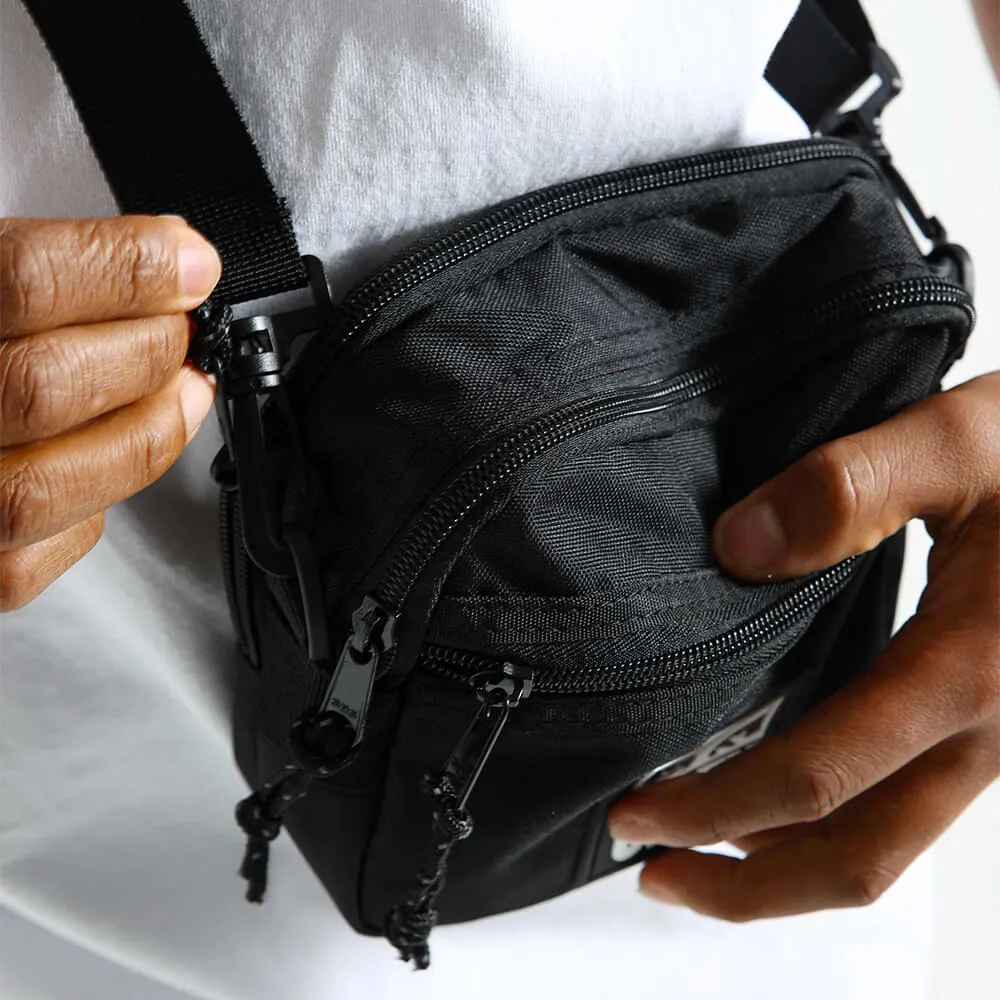 Сумка Obey Small Messenger Bag Black - фото 3