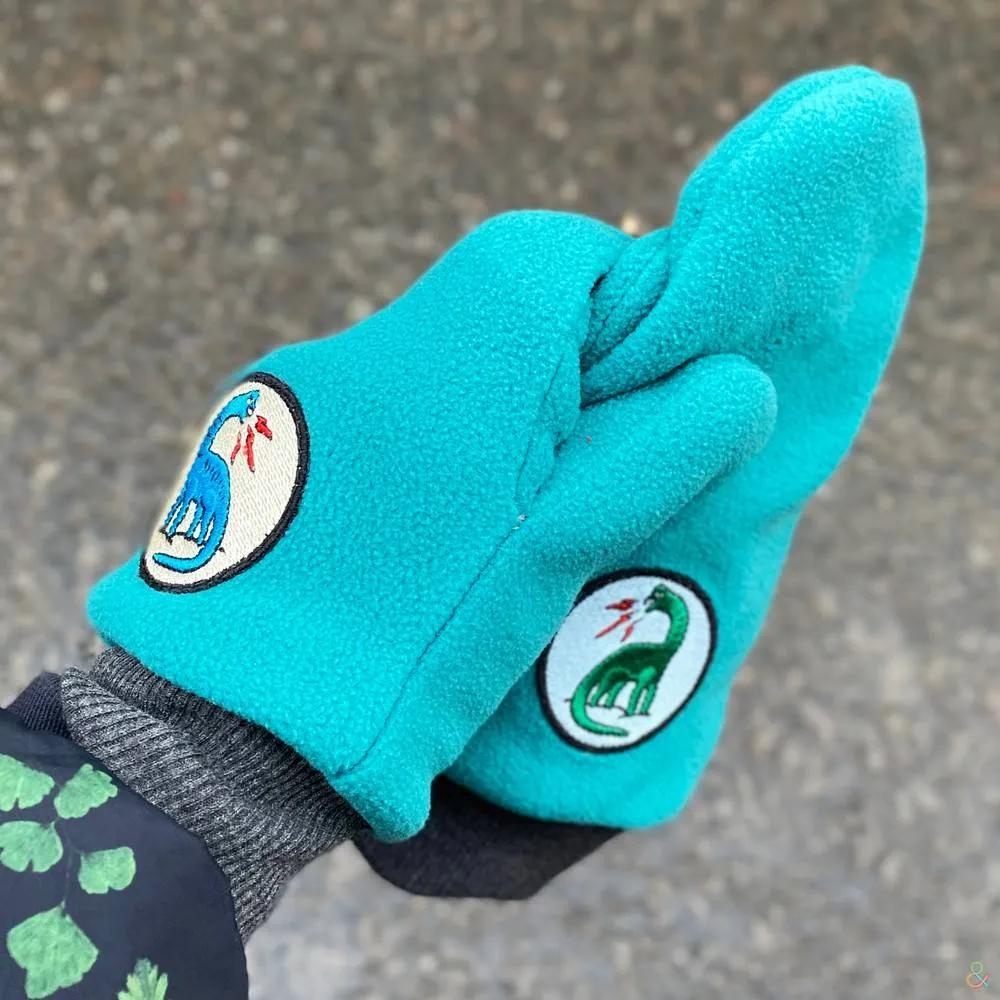 Варежки флисовые с патчами Nikita Gruzovik (разные цвета) - фото 6