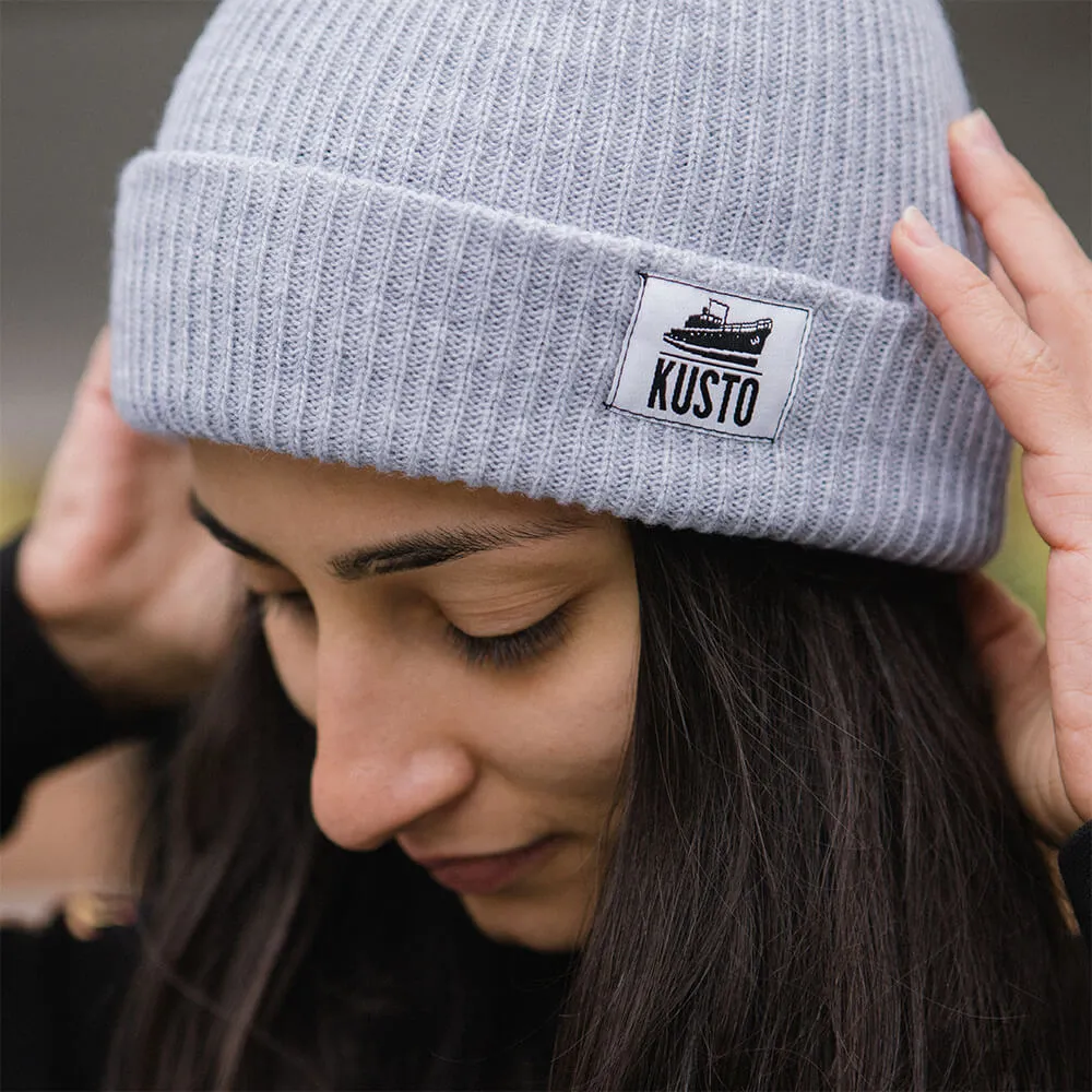 Шапка Kusto One светло-серая - фото 2