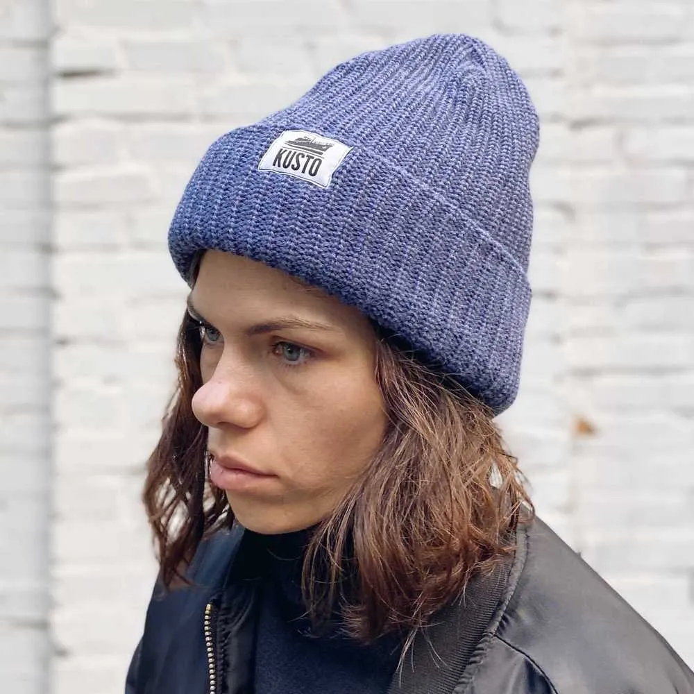 Шапка Kusto Heat грозовое небо с вышивкой - фото 4