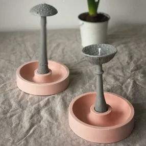 Бетонный подсвечник Unification Love персиковый