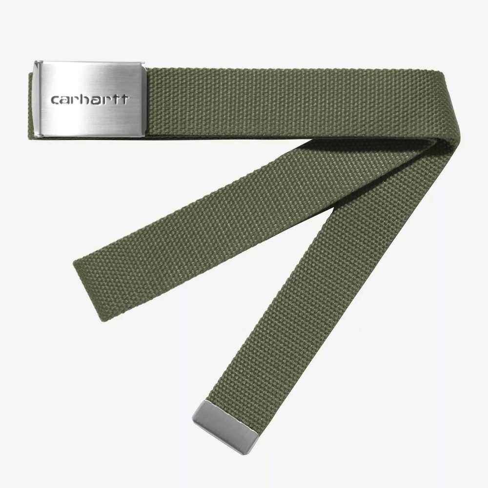 Ремень Carhartt WIP Clip Belt Chrome Leaf - фото 1
