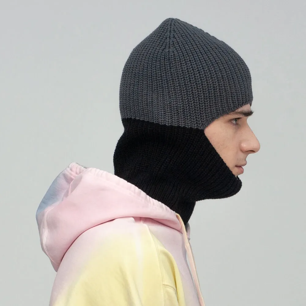 Балаклава CHECK YA HEAD шерстяная черная T1719 - фото 5