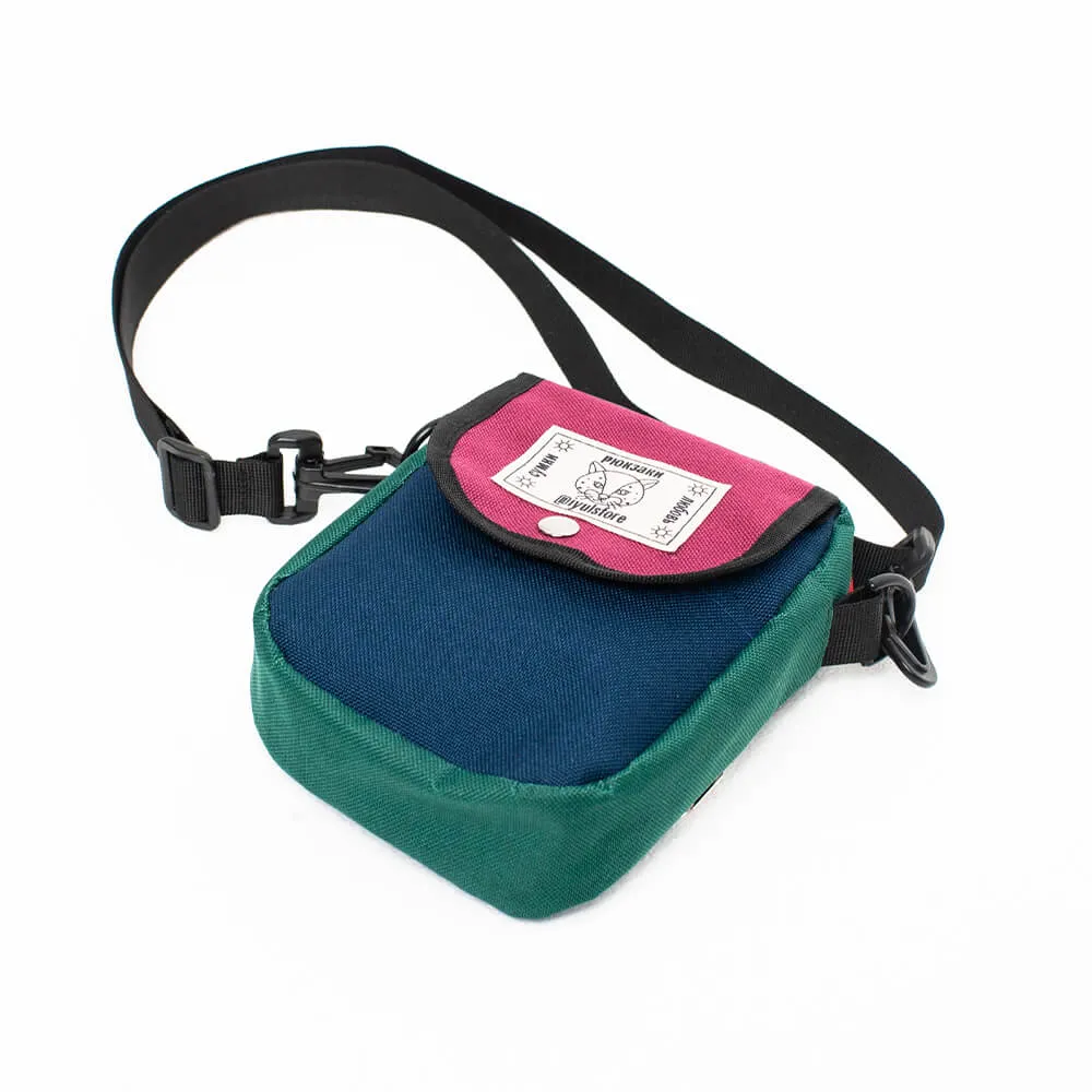 Мини сумка iyulstore бордово-сине-зелёная - фото 6