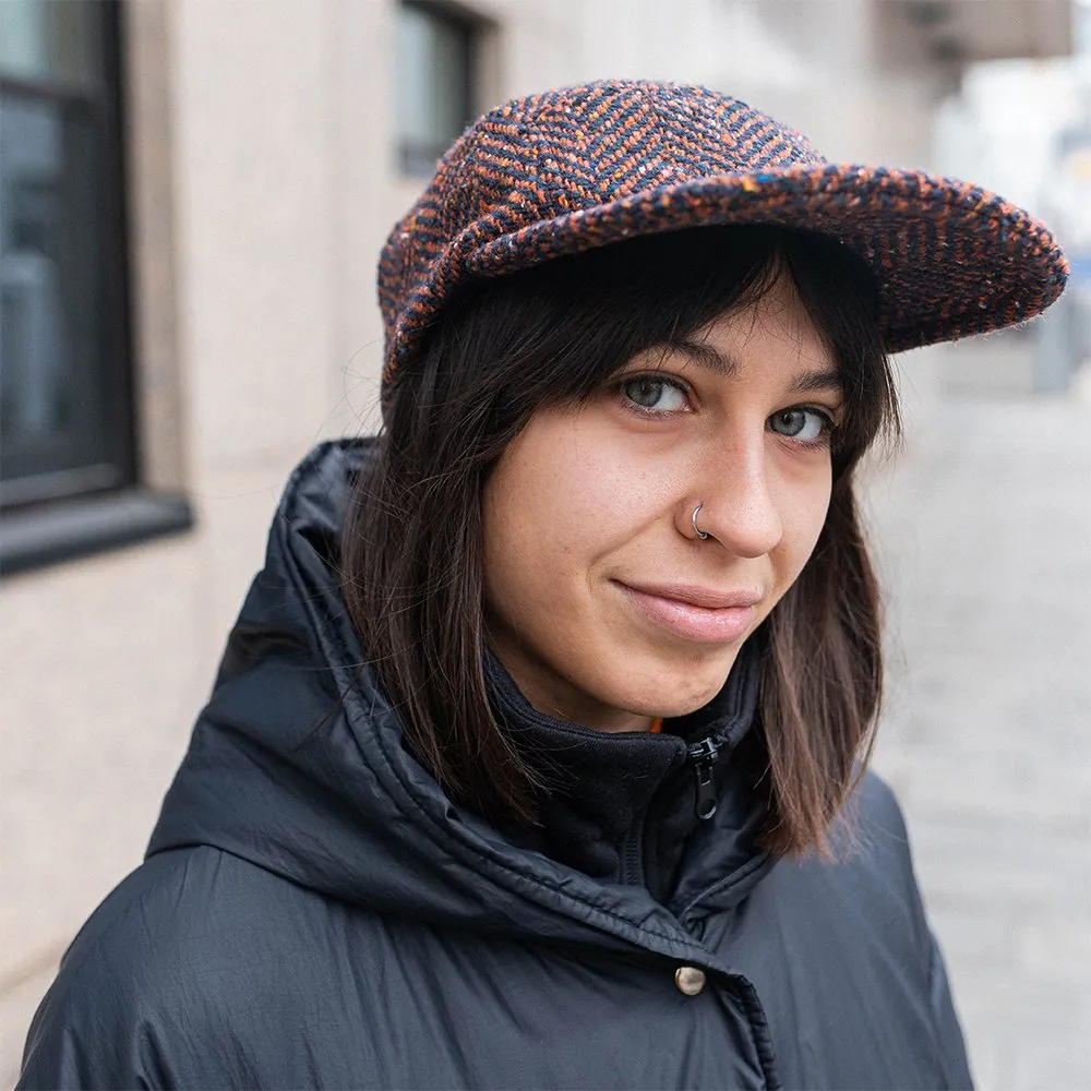 Пятипанельная кепка из твида Friend Function красно-синяя - фото 8