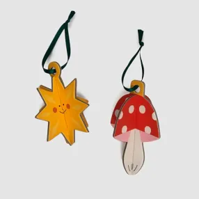Украшения на ёлку Подписные Издания "Грибочек и звёздочка"                      