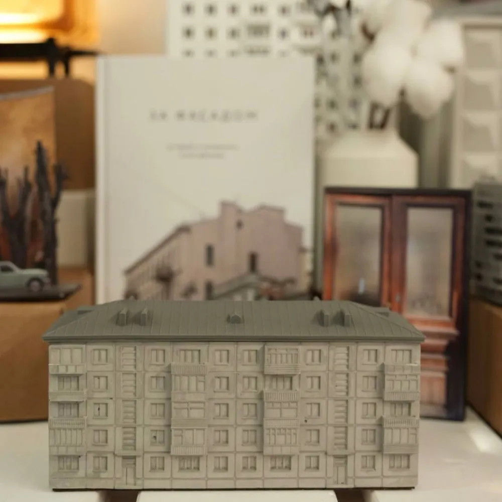 Шкатулка «Goodbye, хрущёвка» серая - фото 8