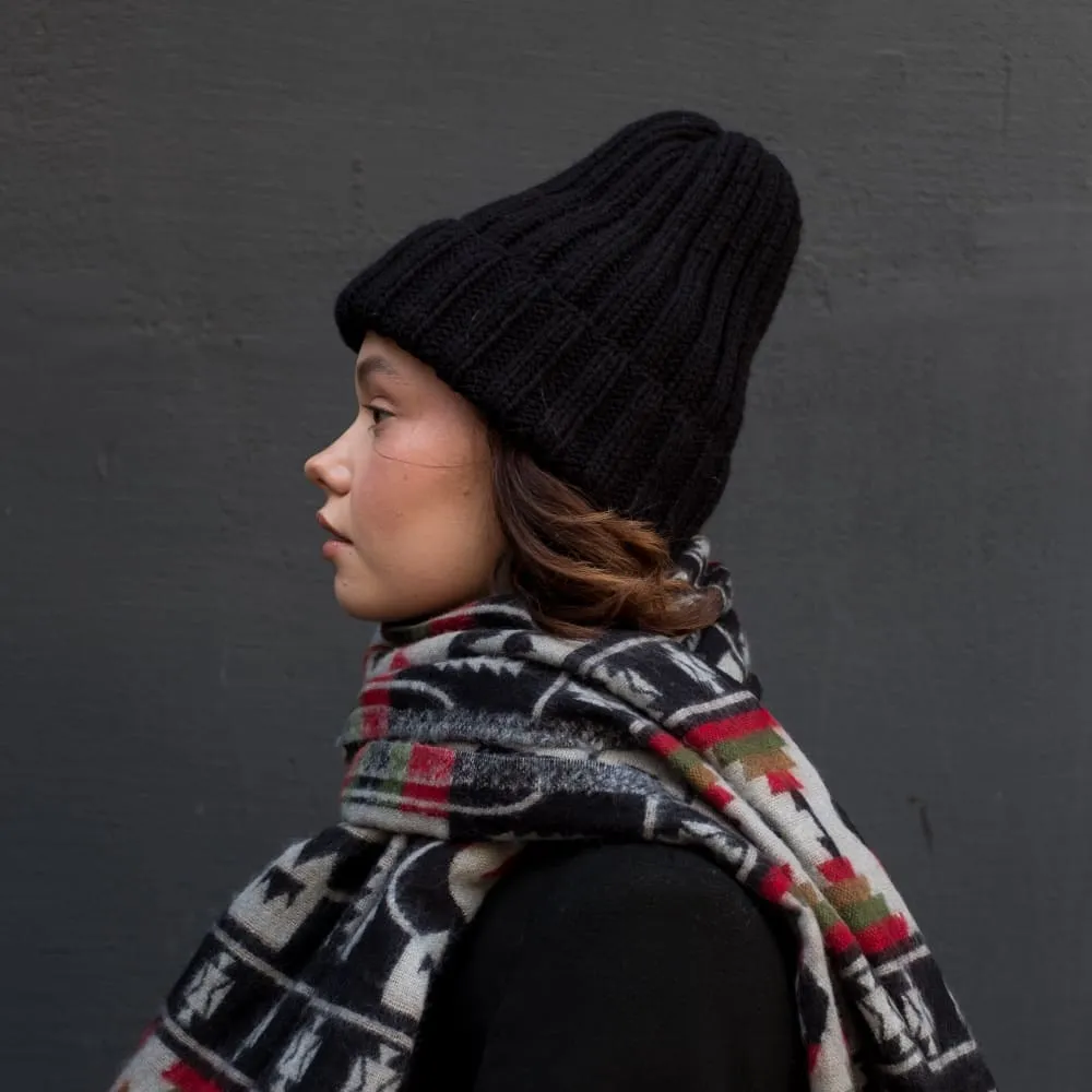 Шапка шерстяная Friend Function Крупной Вязки All Black - фото 6