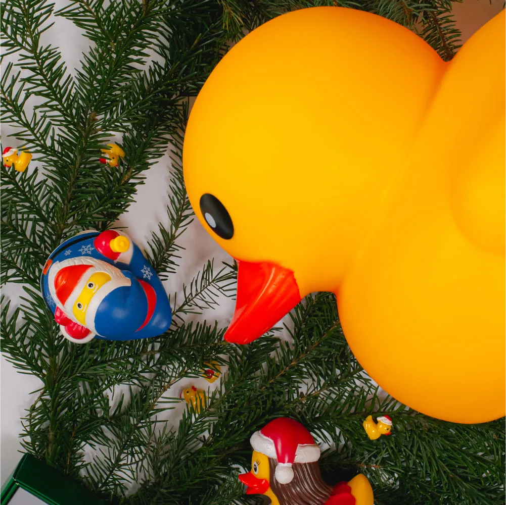 Утка классическая резиновая ОГРОМНАЯ (45 см) - фото 7