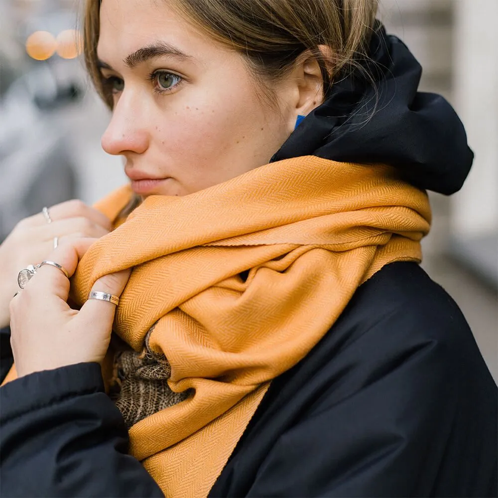 Большой шерстяной шарф Honey Gold Folk - фото 4