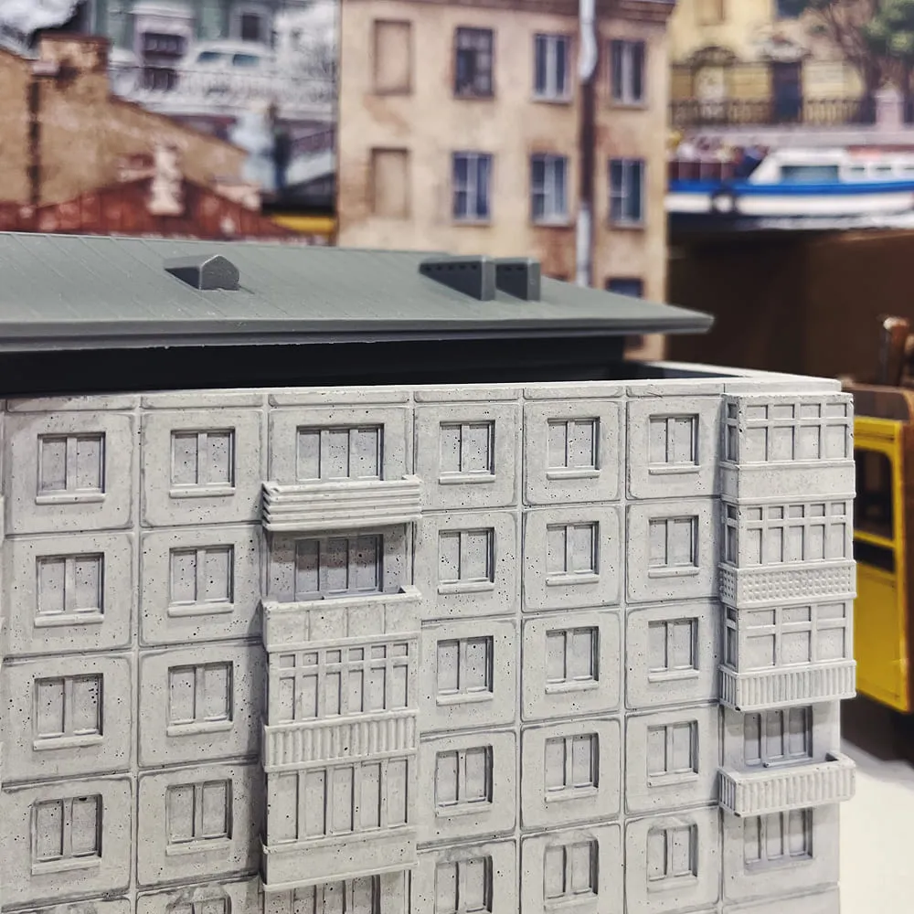 Шкатулка «Goodbye, хрущёвка» серая - фото 3