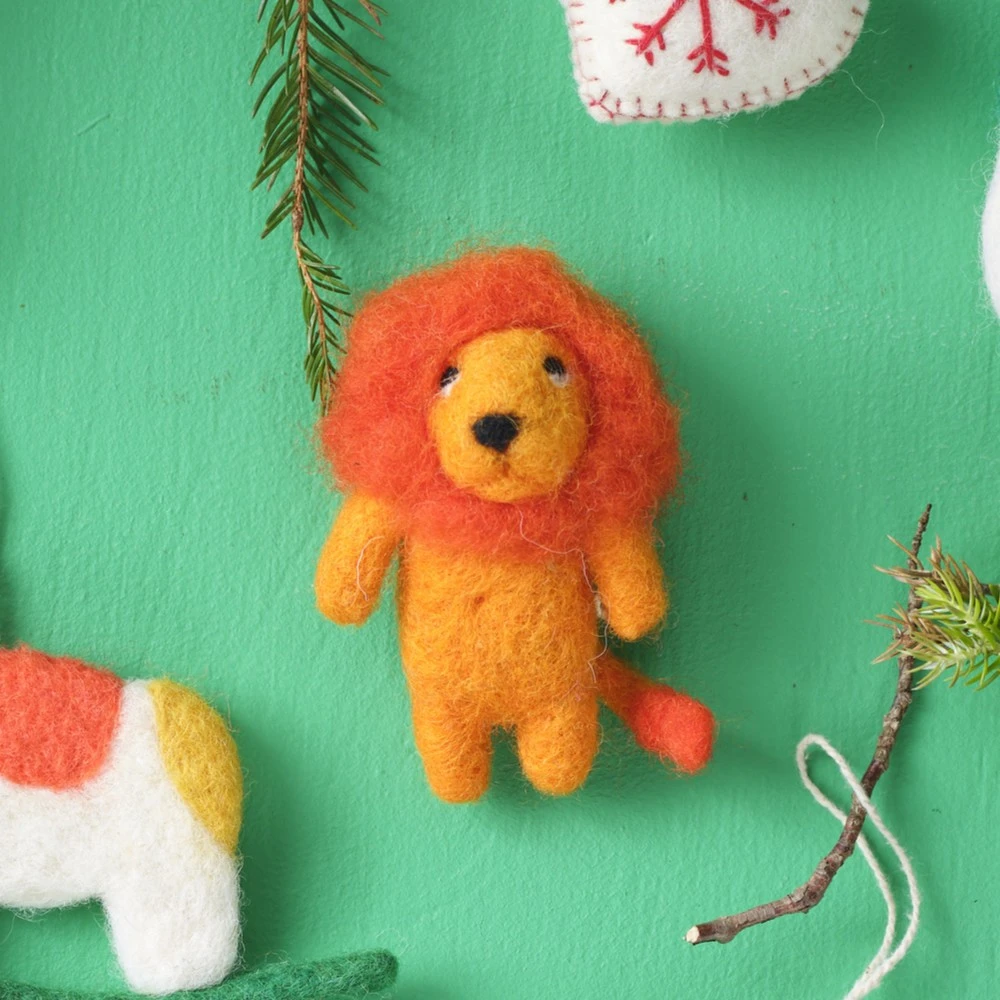 Елочная игрушка из валяной шерсти Aveva Король лев - фото 1