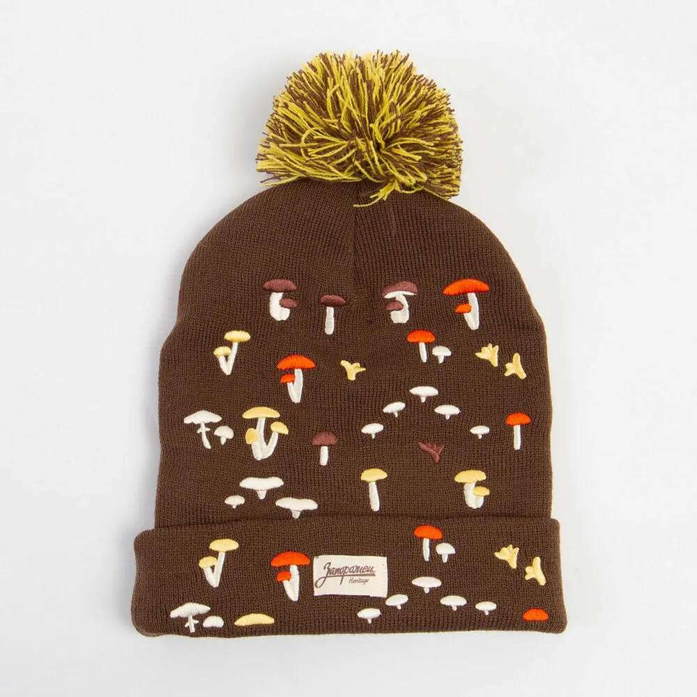 Шапка Запорожец Грибочки коричневая - фото 4
