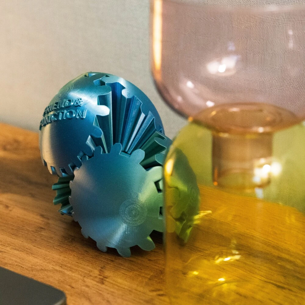 Неведомая штука круглая зубчатая бирюзовая - фото 5