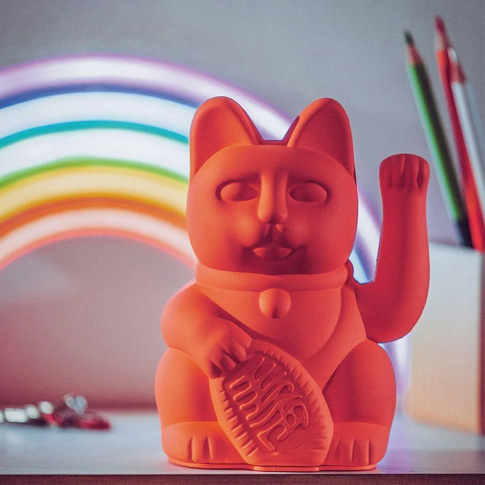 Манэки-нэко - Lucky Cat оранжевый - фото 3