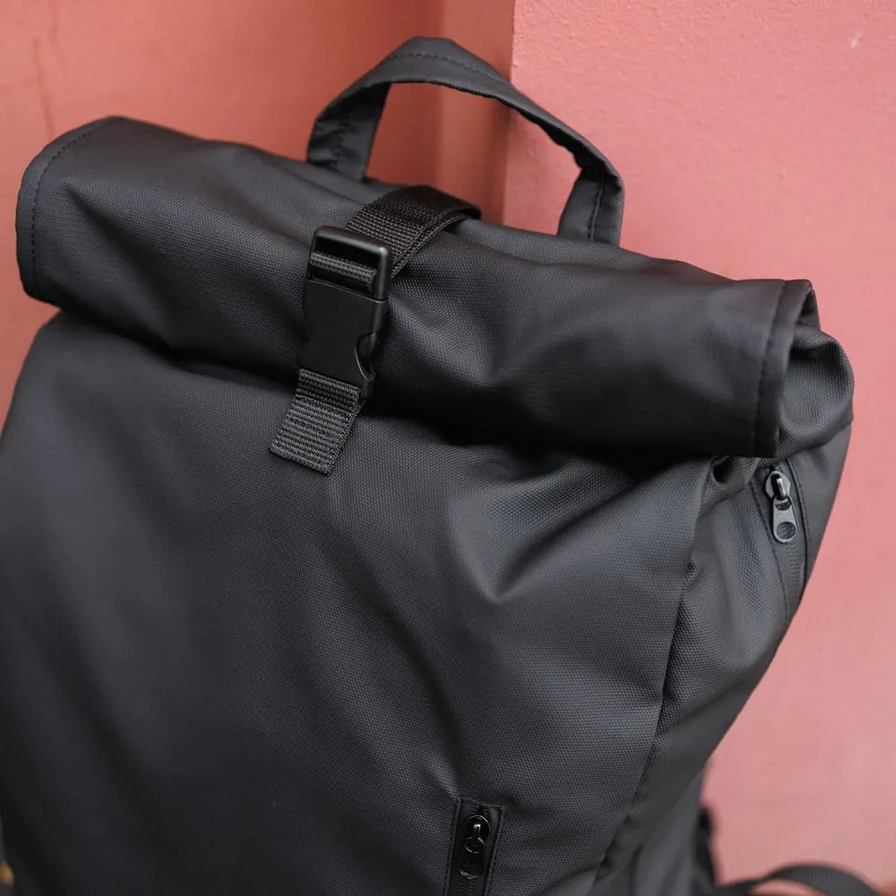 Рюкзак роллтоп Friend Function прорезиненный черный - фото 2