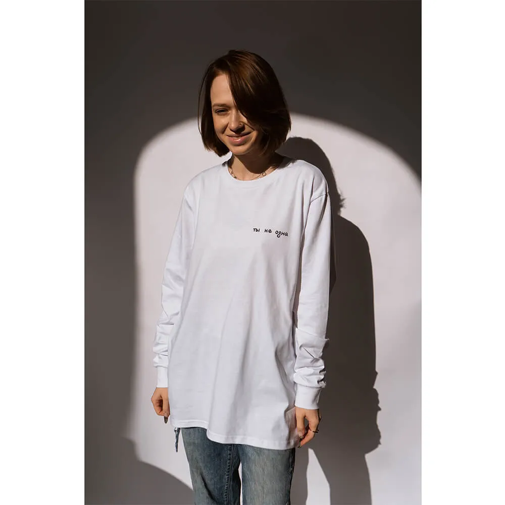 Лонгслив Friend Function Ты Не Одна белый - фото 7