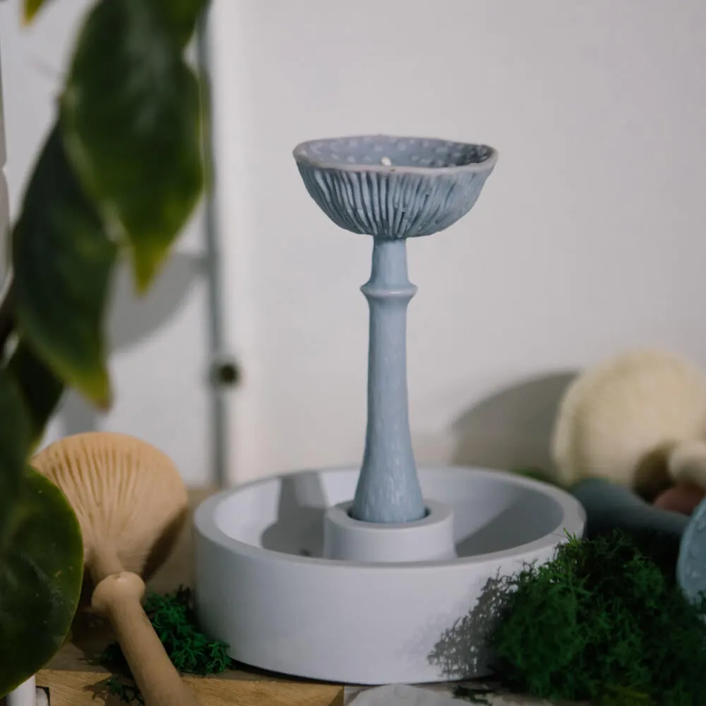 Бетонный подсвечник Unification Love голубой - фото 4