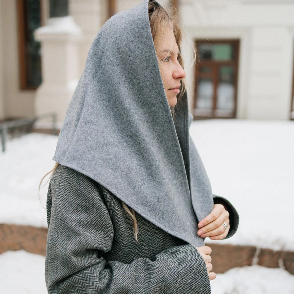 Косынка Friend Function шерстяная и серая (как будни) - фото 4