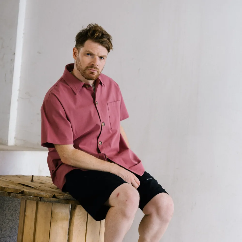 Рубашка с короткими рукавами Friend Function розовая - фото 4