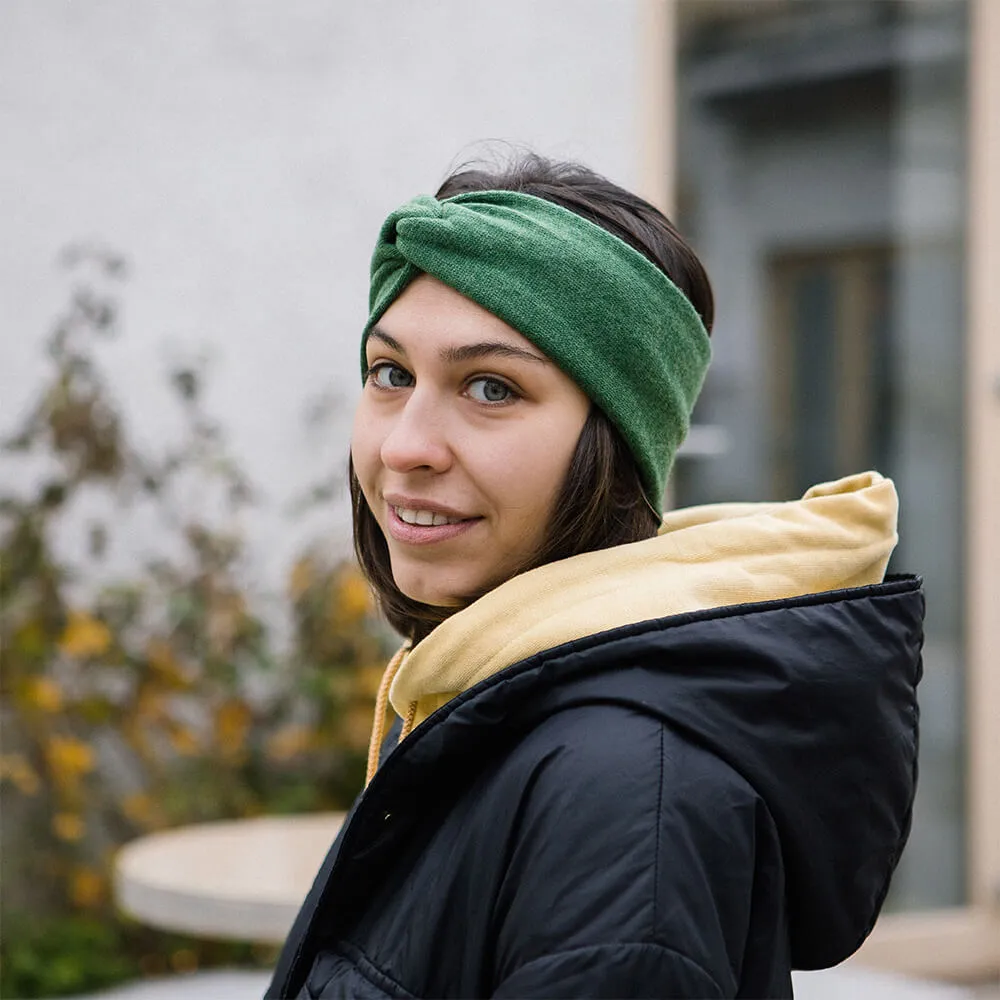 Шерстяная полоска (повязка) на голову Friend Function Бутылочно-зелёный - фото 2
