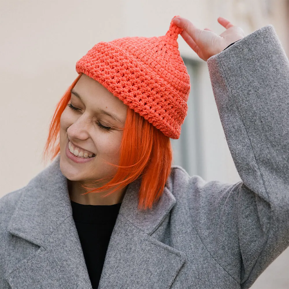 Шапка CHECK YA HEAD коралл 24224 - фото 4