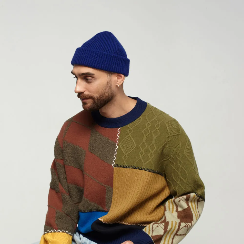 Шапка CHECK YA HEAD синяя T1504/96 - фото 4