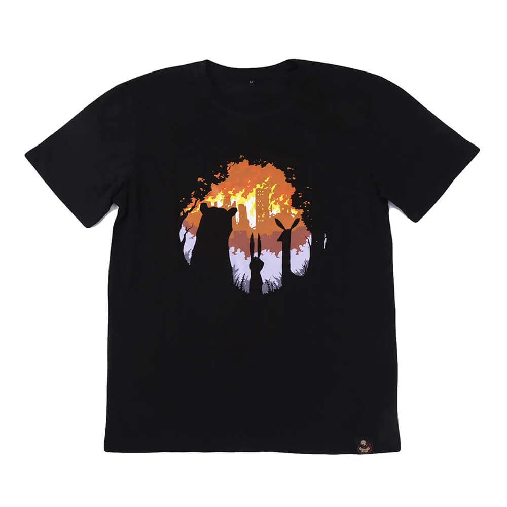 Футболка Barking Store BURN BURN BURN мужская черная - фото 2