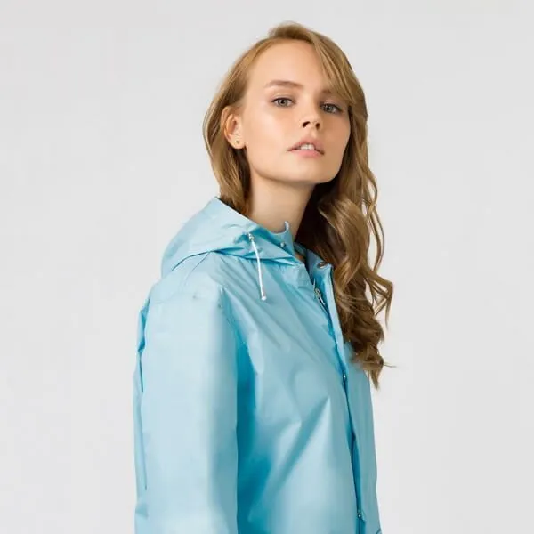 Плащ SHU ярко-голубой - фото 2