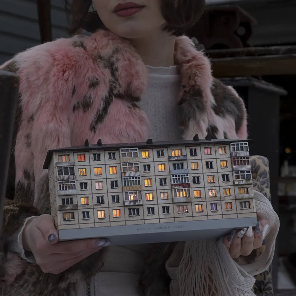 Ночник-панелька Хрущевка мини - фото 7