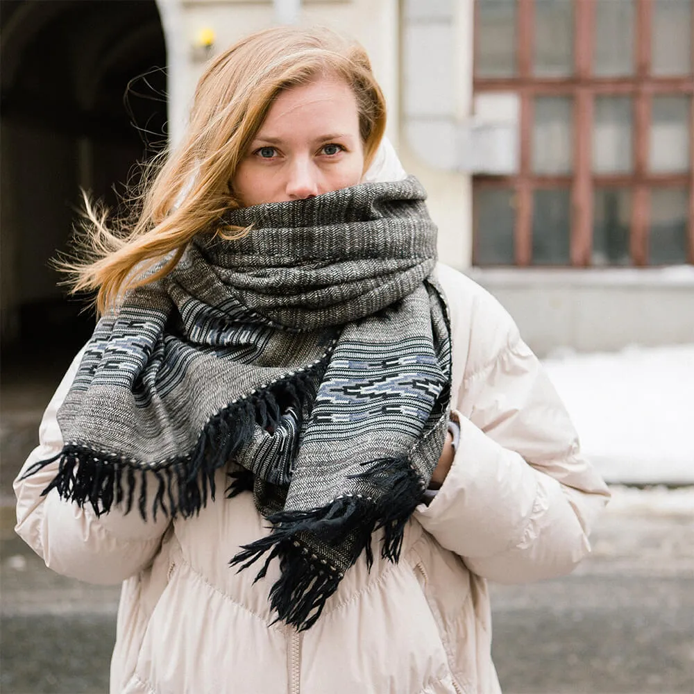 Большой шерстяной шарф Grenlandia Folk - фото 6