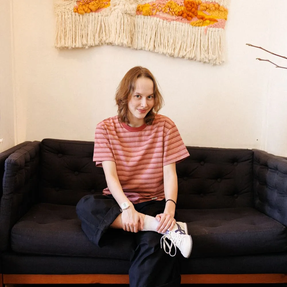 Футболка Меч BASIC STRIPES Rose/Wine - фото 7